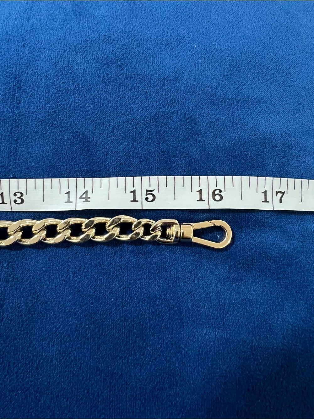 Kate Spade Gold-Tone Curb Chain Short Shoulder Strap / Bag Extender 16.5" - Picture 9 of 9